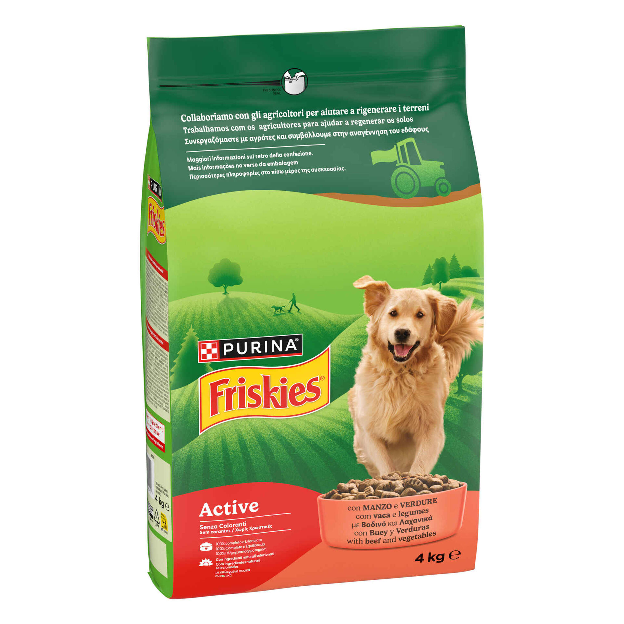 Ra&ccedil;&atilde;o para C&atilde;o Adulto Active Vaca Purina Friskies
