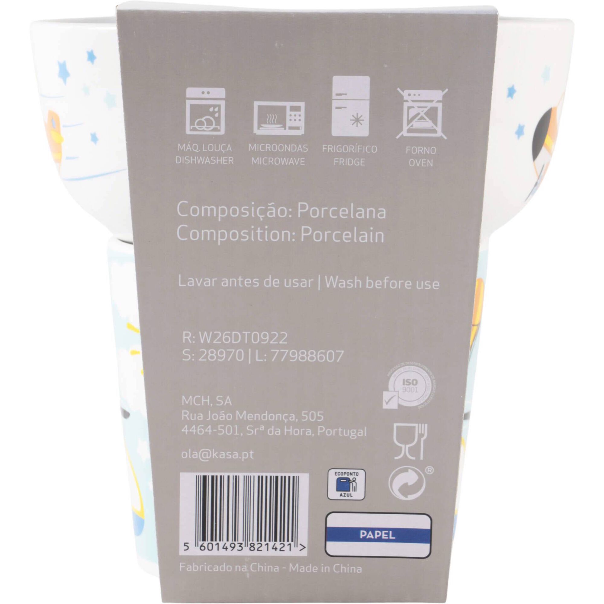 Conjunto Caneca e Ta&ccedil;a Avi&atilde;o Kasa