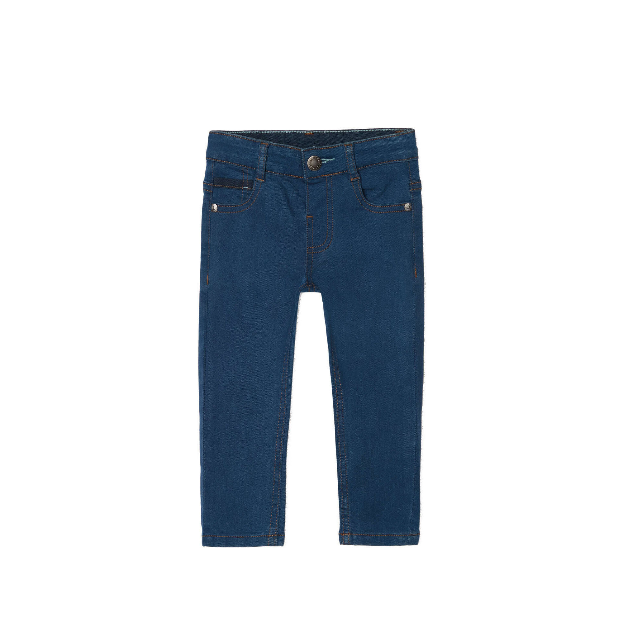 Calças de Ganga Regular Fit Azul Bebé Menina Calças de Ganga Regular Fit Azul Bebé Menina