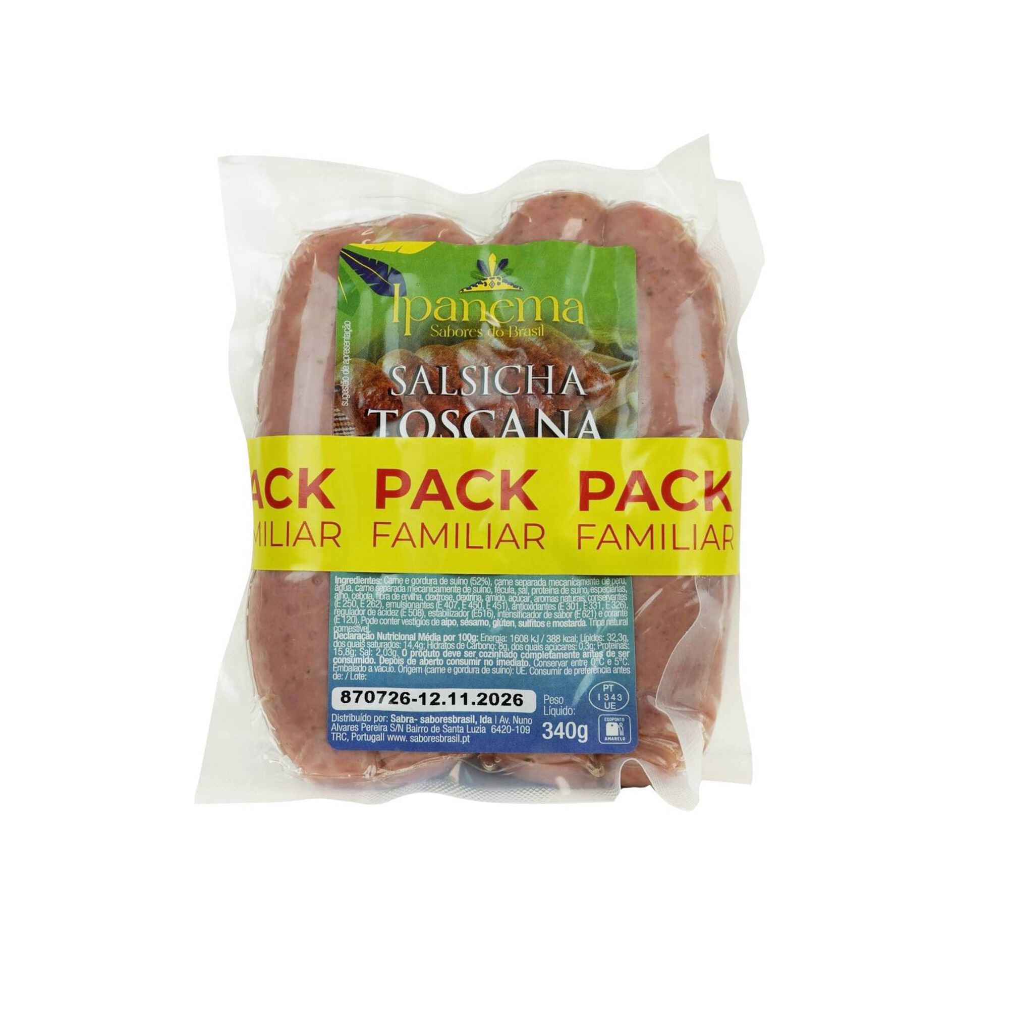 Salsicha Toscana Pack Familiar Ipanema