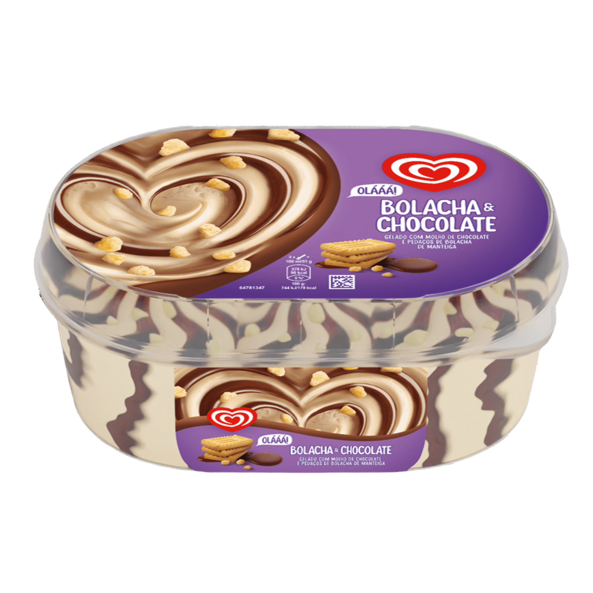 Gelado Bolacha e Chocolate