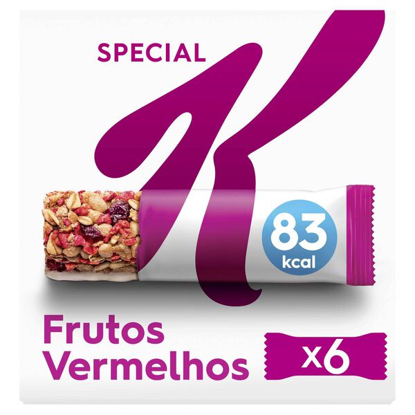 Barras de Cereais Frutos Vermelhos Special K Kelloggs