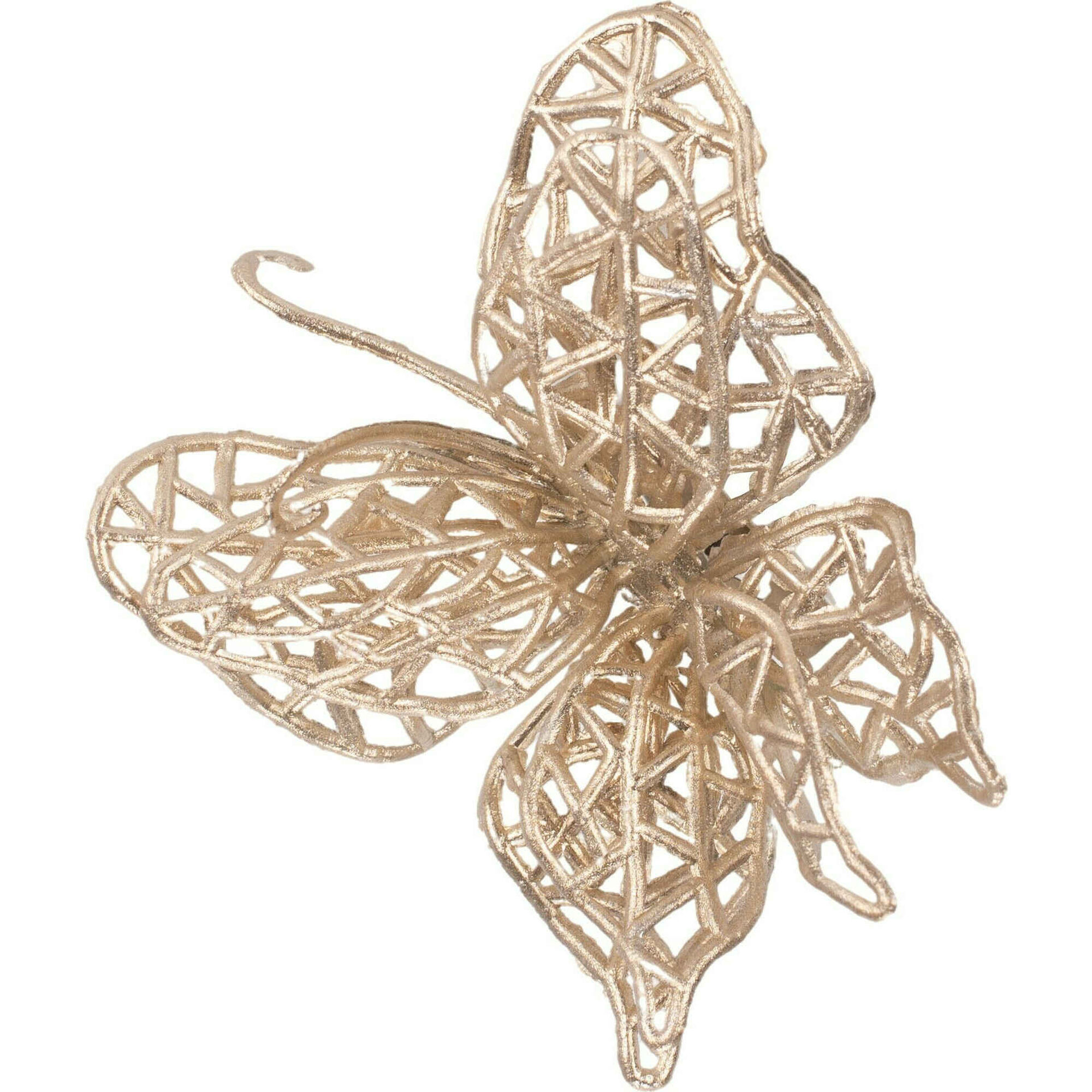 Conjunto 3 Borboletas com Clip Douradas