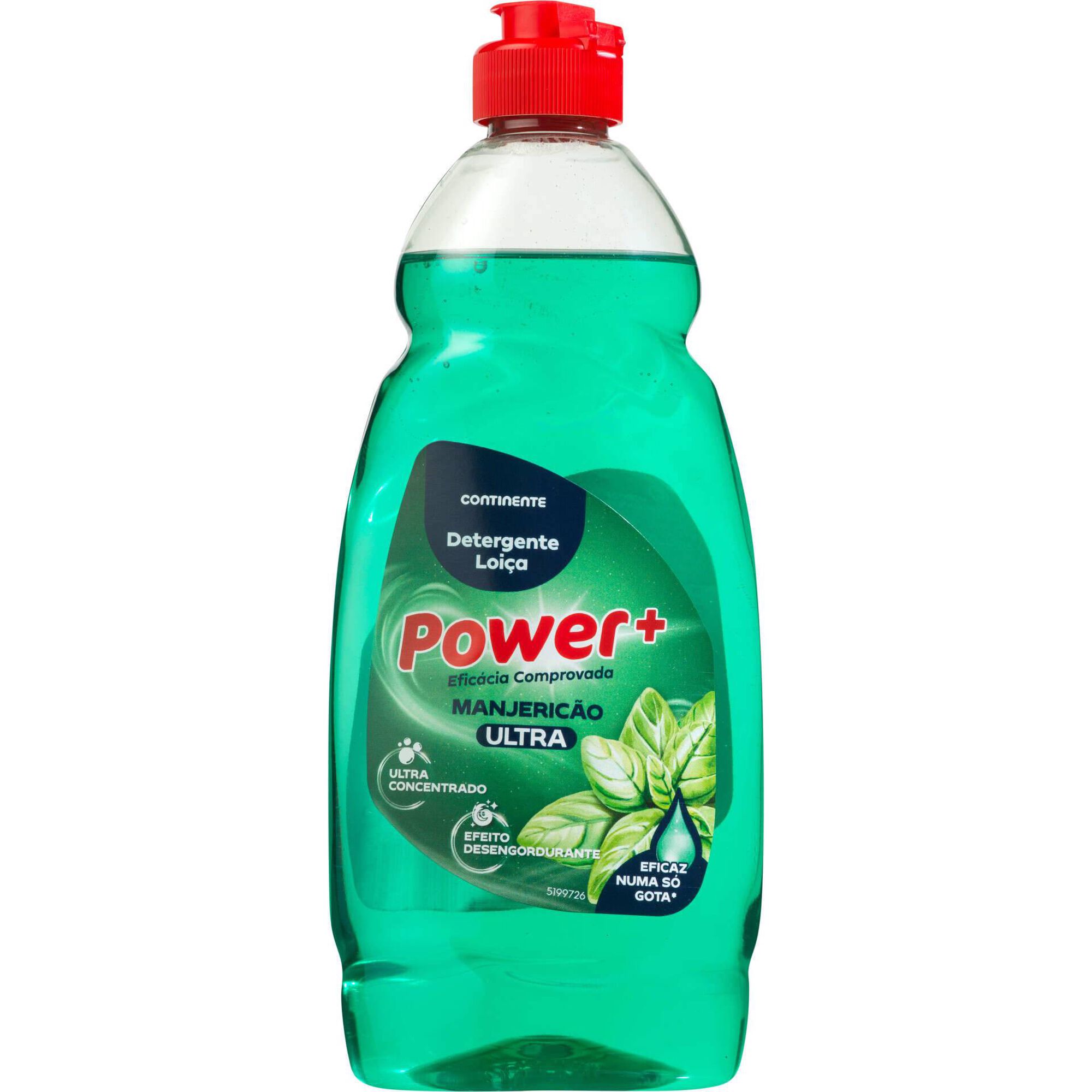 Detergente Manual Loi&ccedil;a Power+ Manjeric&atilde;o Ultra Continente
