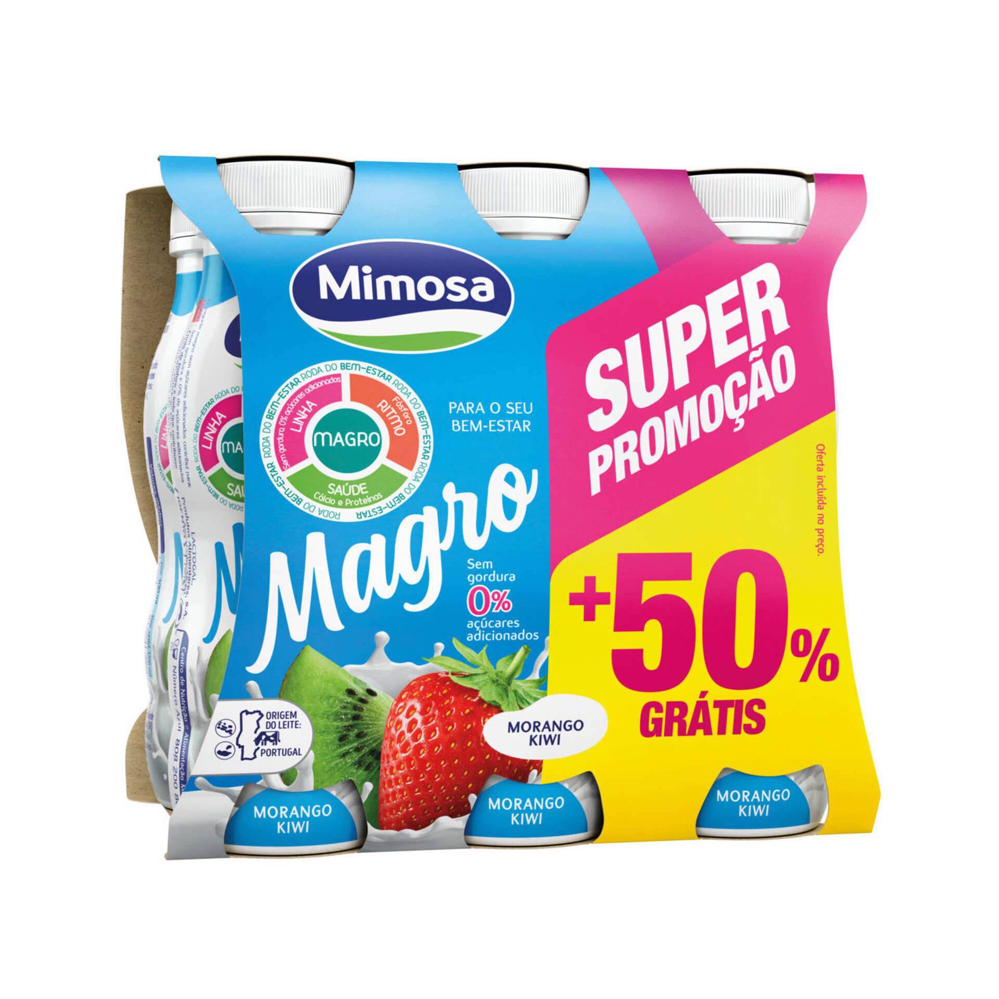Iogurte Líquido Magro Morango e Kiwi Iogurte Líquido Magro Morango e Kiwi