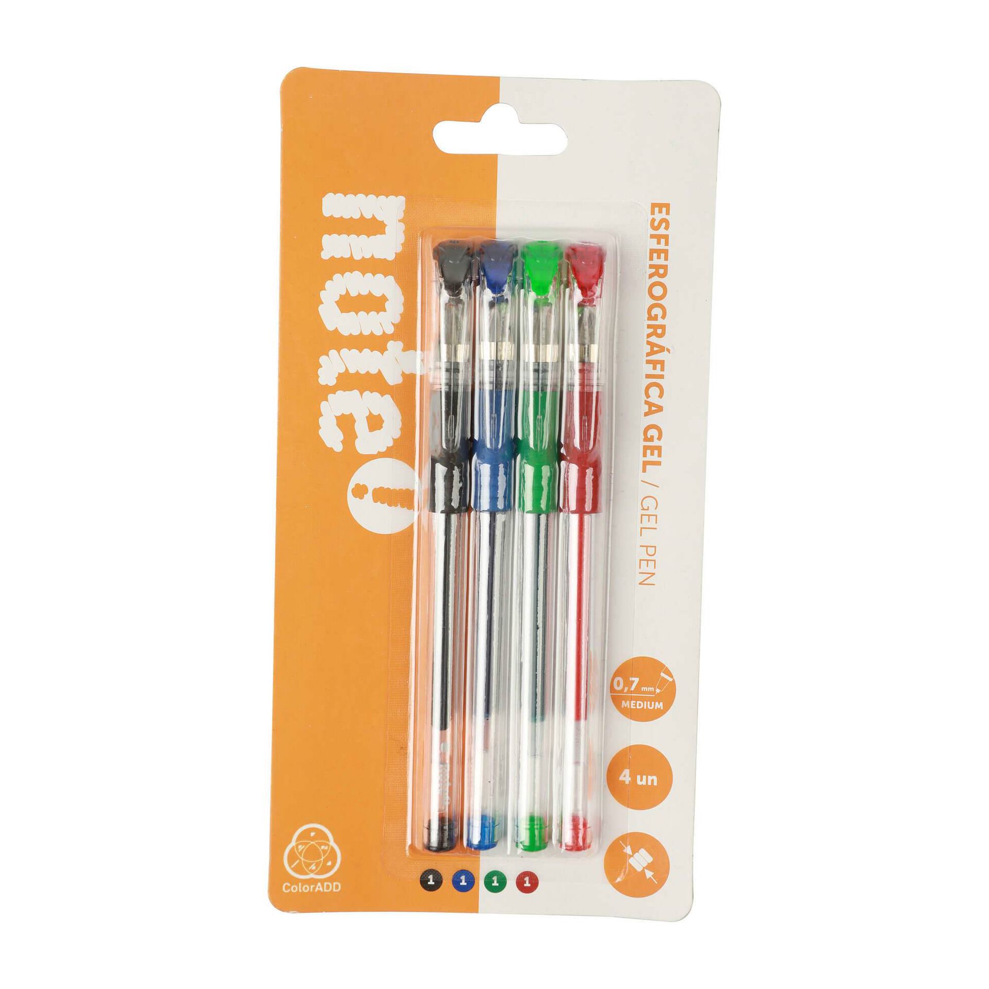 Esferográfica de Tinta Gel 4 Cores