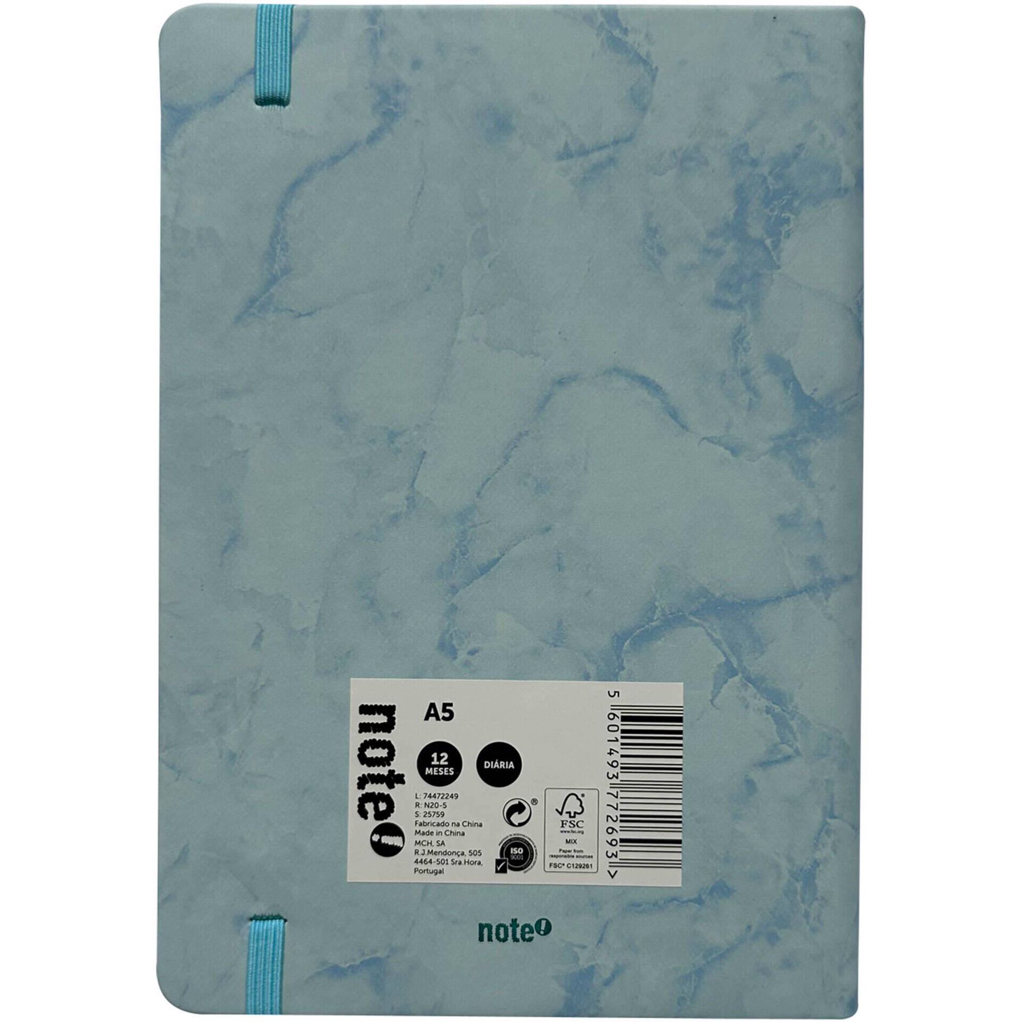 Agenda A5 2026 12 Meses (várias cores)