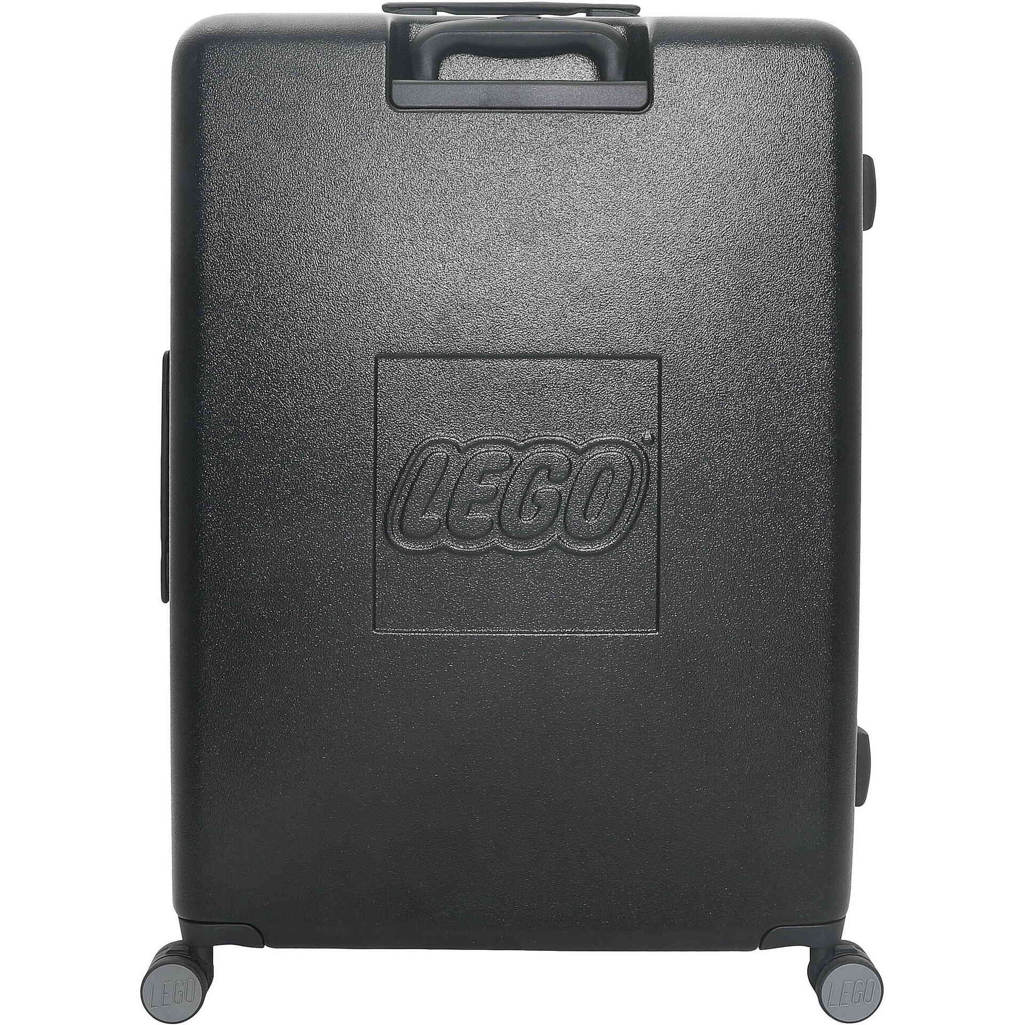 Mala de Viagem Média 4 Rodas Preto e Cinza Brick