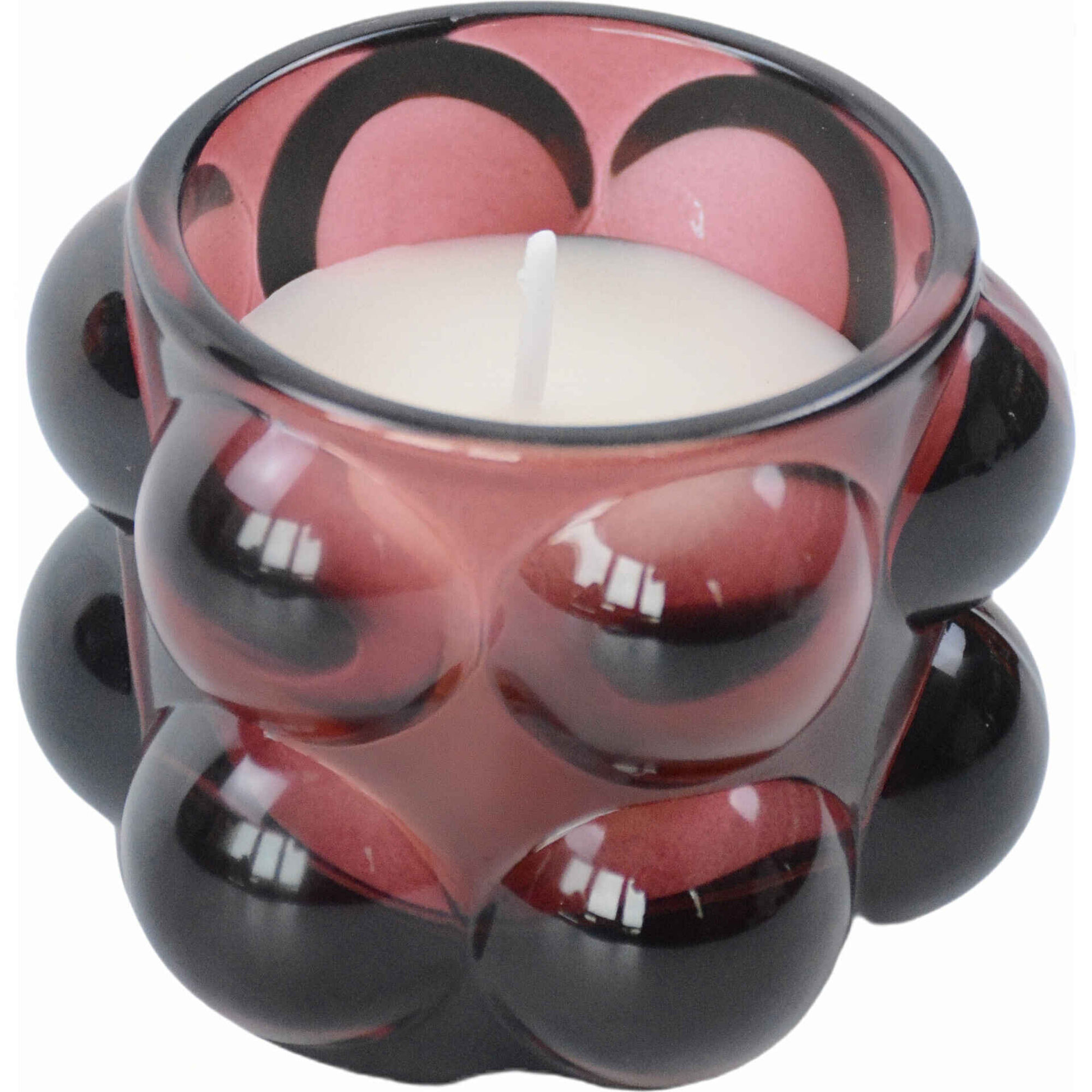 Vela Copo 70g Bolas Vemelhas