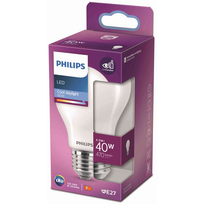 Lâmpada LED Standard E27 6500K 40W Philips