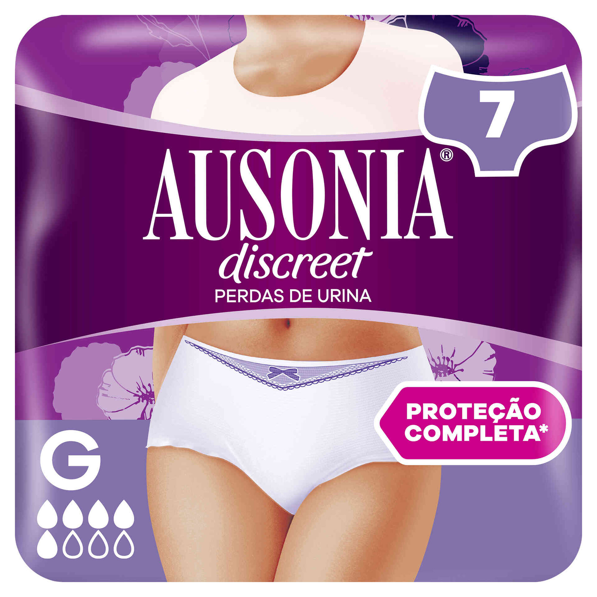 Cuecas Incontinência Discreet Normal L Cintura Baixa