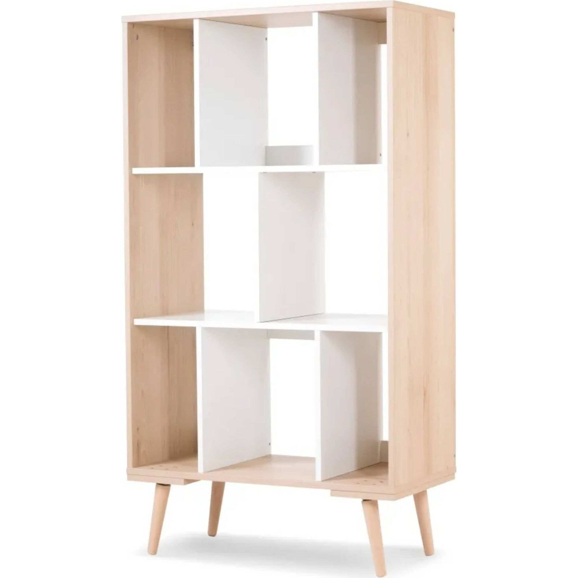 Estante Livros e Brinquedos Faia e Branco Sofie Estante Livros e Brinquedos Faia e Branco Sofie