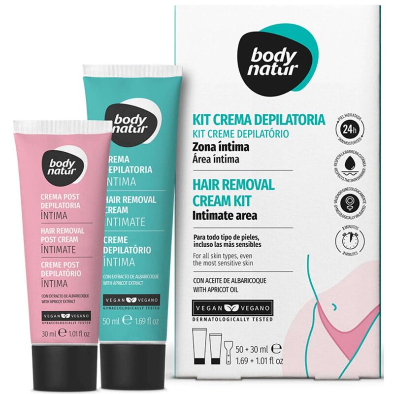 Kit Creme Depilatório Corpo Pele Sensível Body Natur