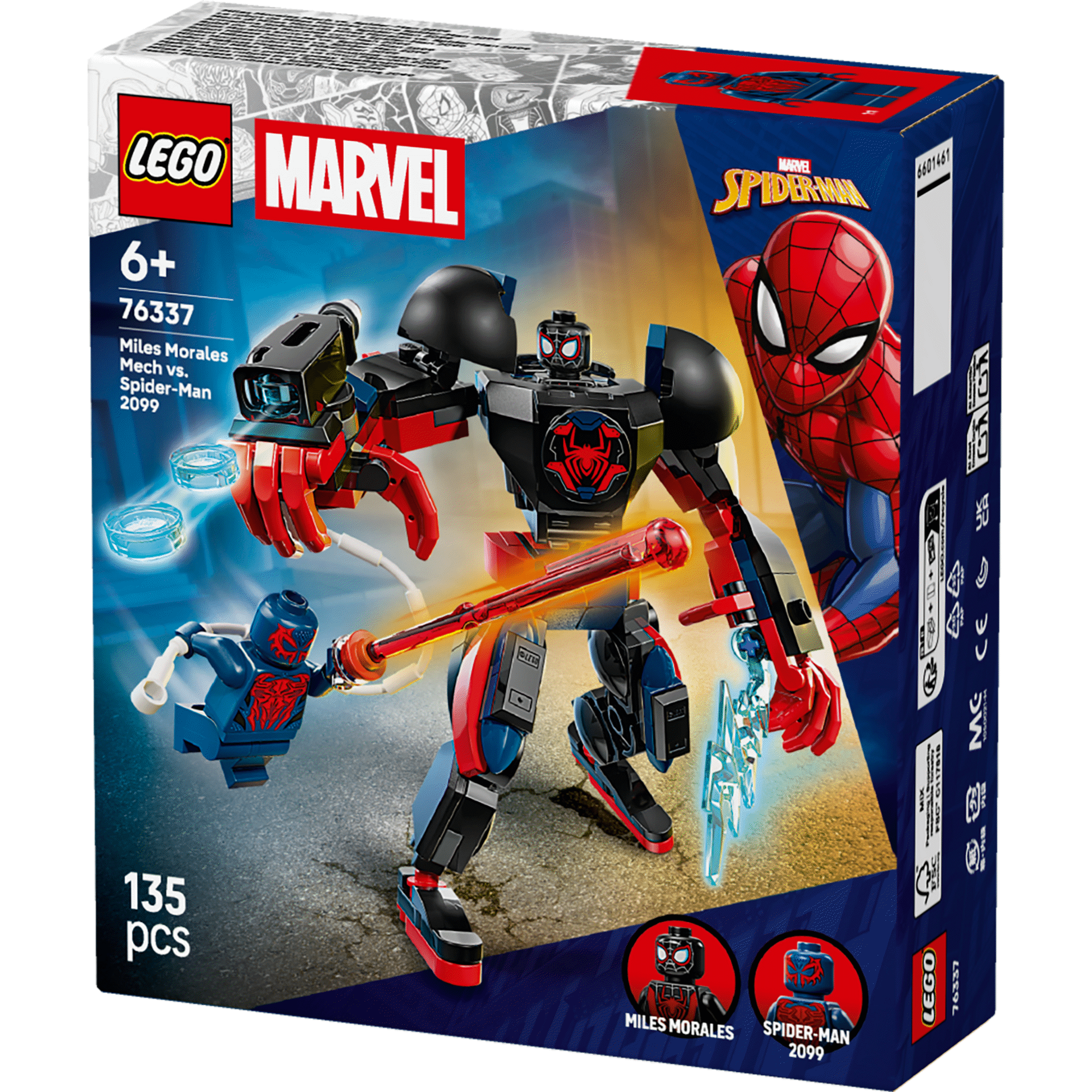 LEGO Marvel - Rob&ocirc; do Miles Morales contra Spider-Man 2099 - 76337