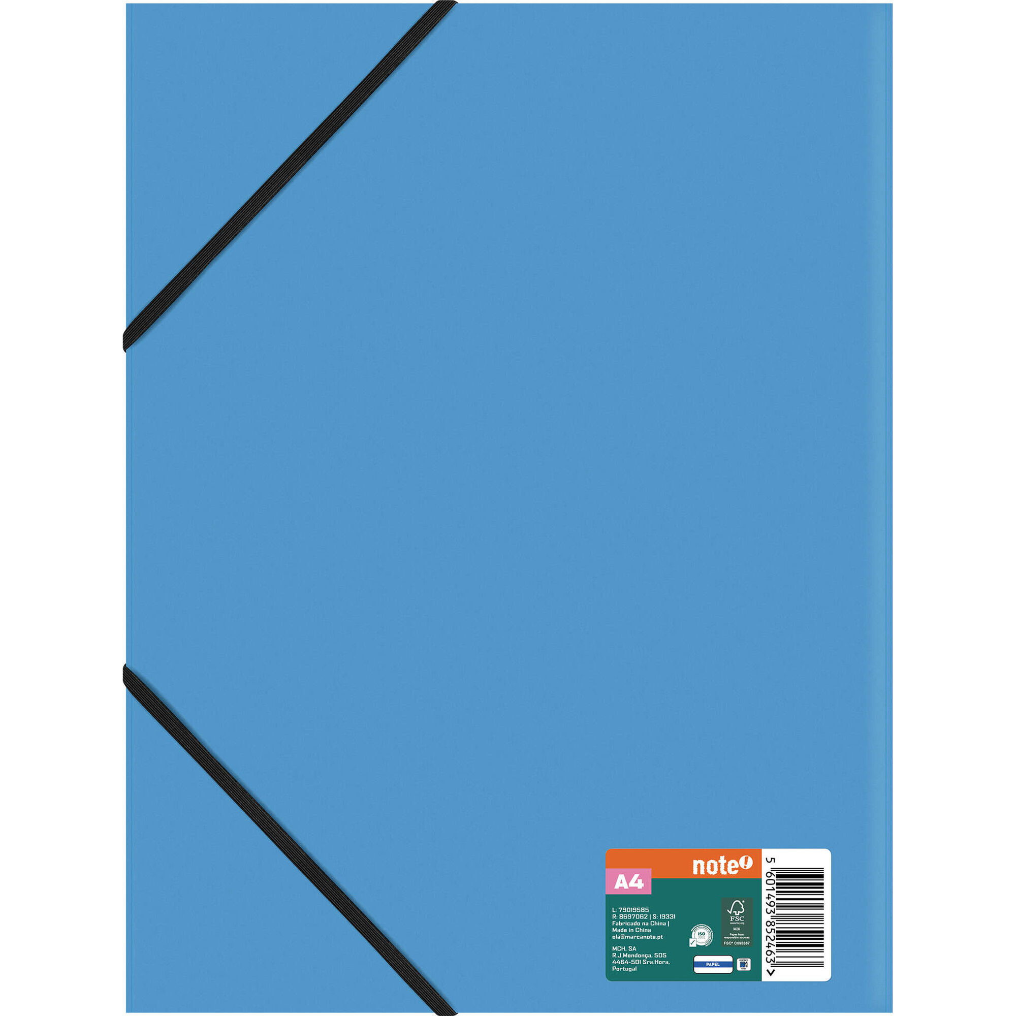 Capa com El&aacute;stico A4 (v&aacute;rias cores) Note!