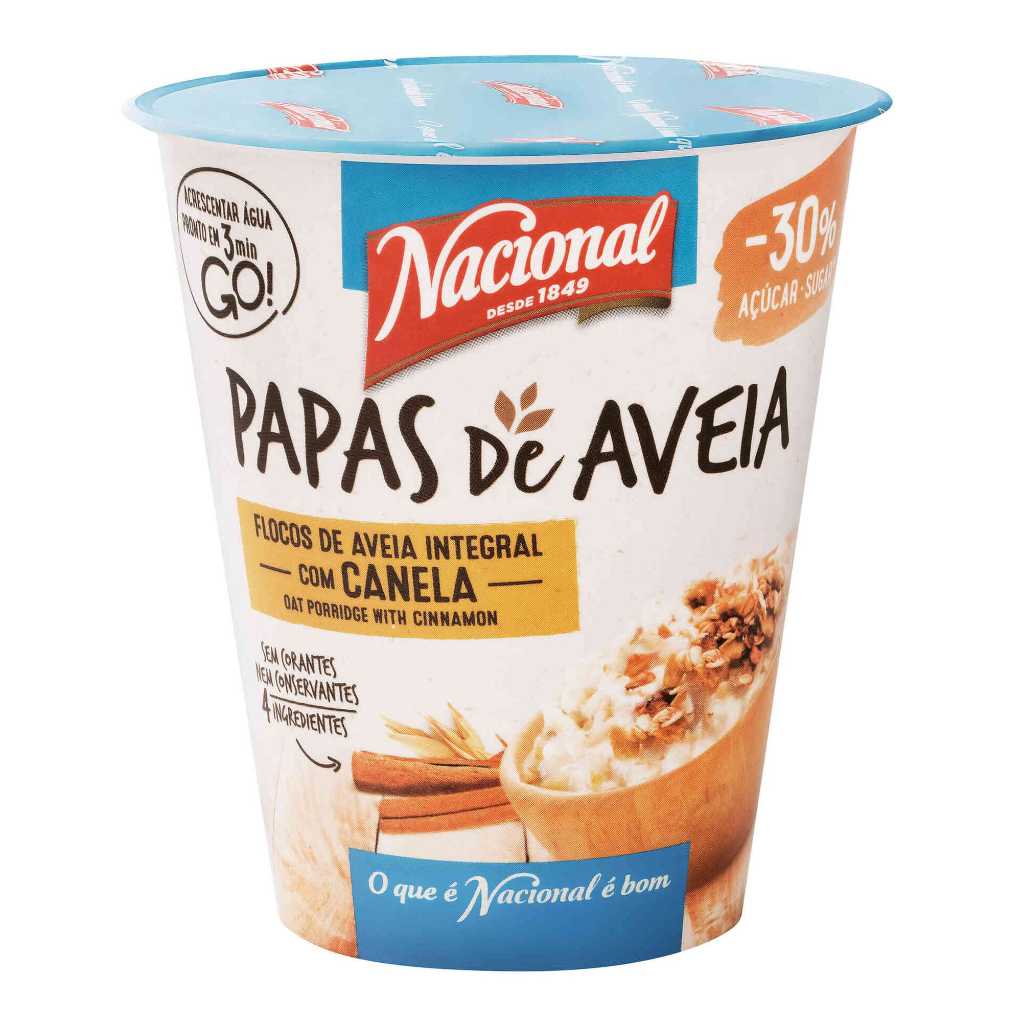 Papas de Aveia com Canela