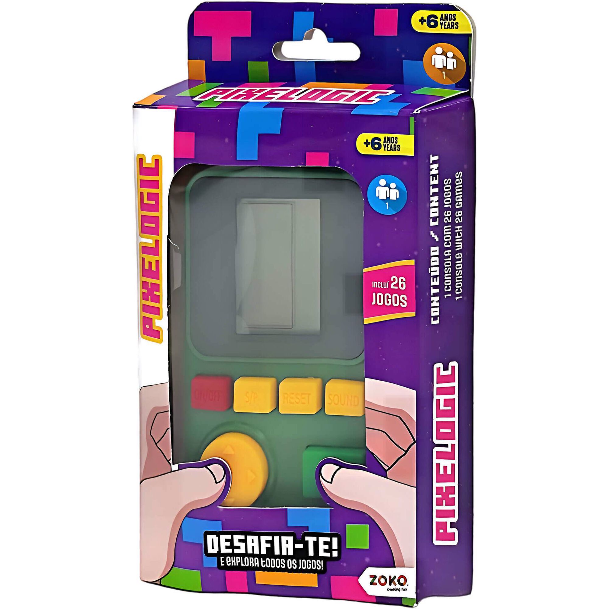 Zoko - Consola de Tetris Pixelogic (v&aacute;rios modelos)