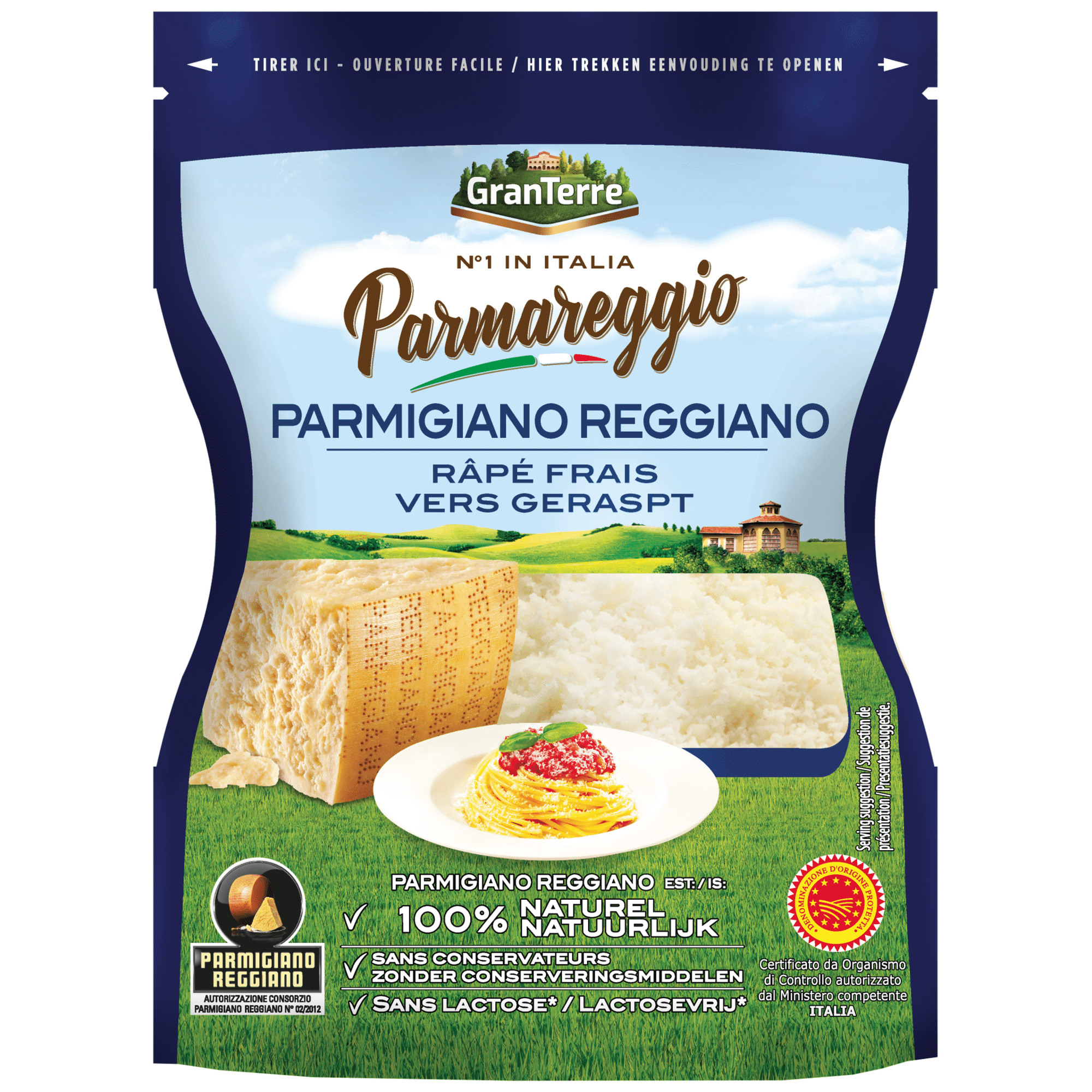 Queijo Parmigiano Reggiano Ralado Parmareggio