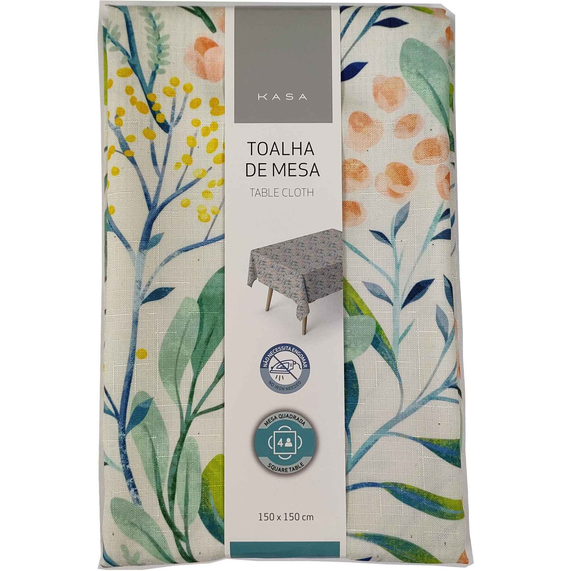 Toalha Mesa Floral Kasa