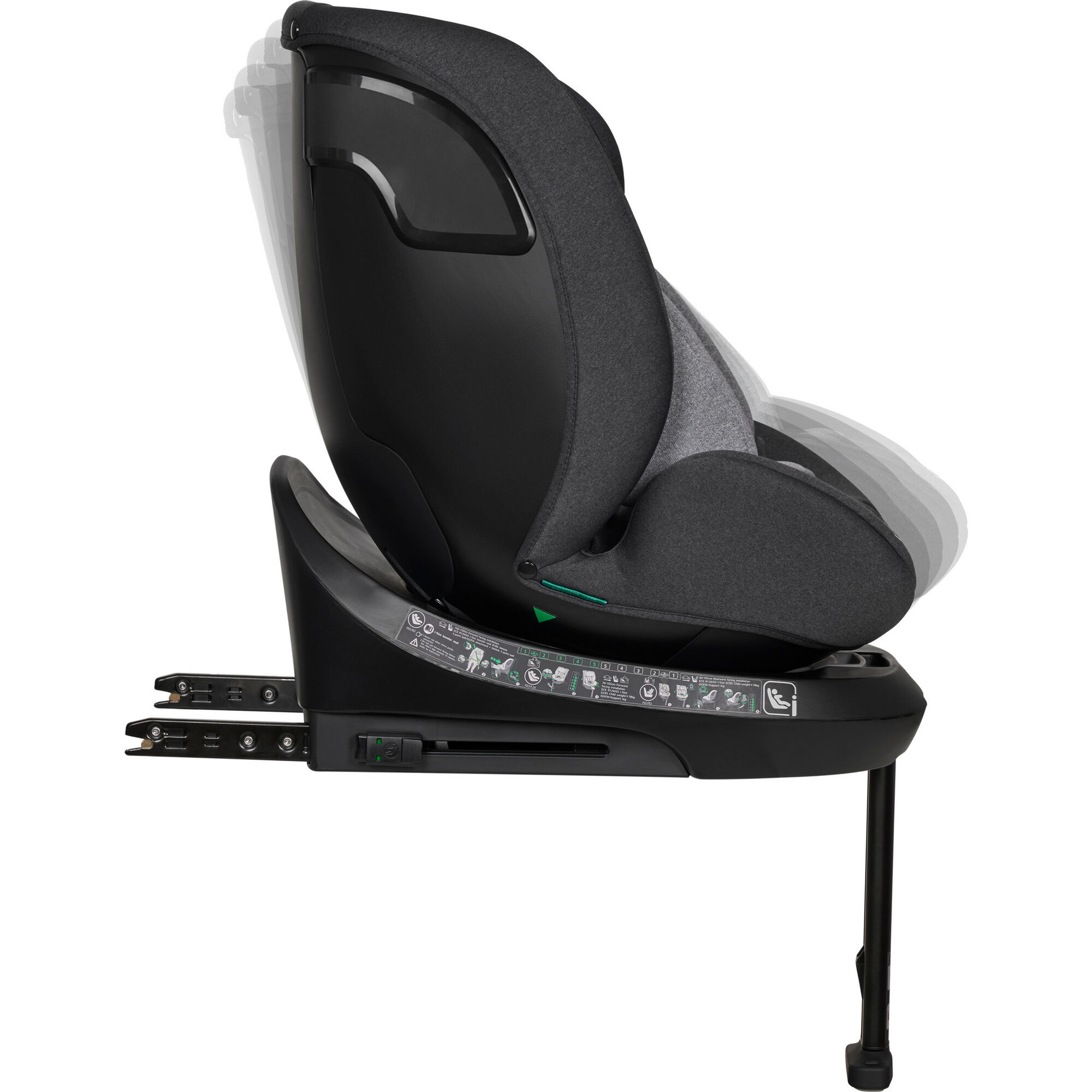 Cadeira Auto I-Size 40-150cm Isofix Rotativa Cinza Denver