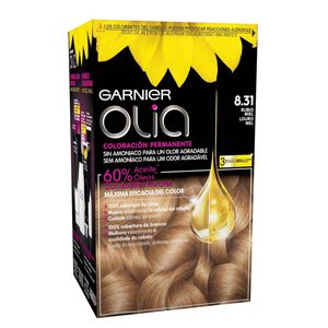 Coloração Permanente Louro Mel 8.31 Garnier Olia