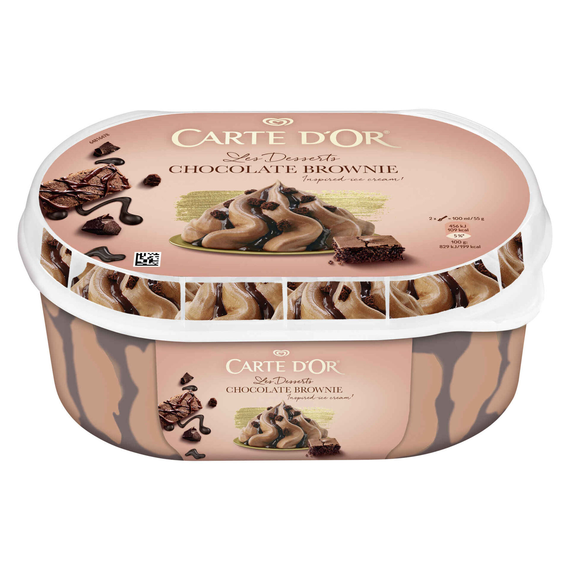 Gelado Chocolate Brownie Les Desserts