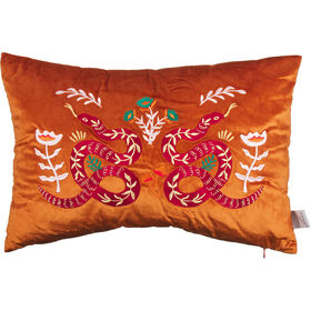 Almofada 45x45cm Laranja Serpente Cinza Almofada 45x45cm Laranja Serpente Cinza