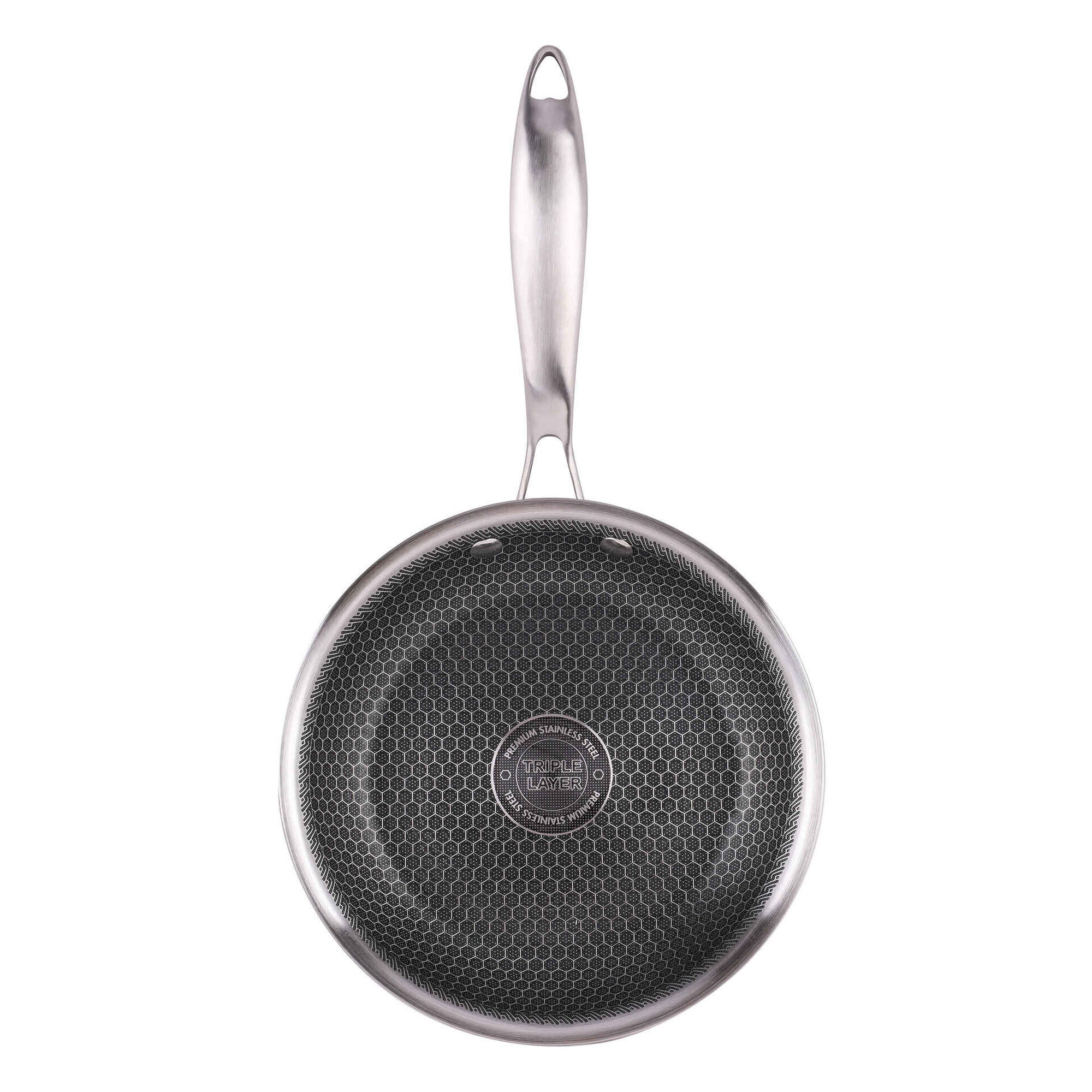 Conjunto 2 Frigideiras Antiaderentes A&ccedil;o Inoxid&aacute;vel 20 e 24cm Multilayer Kasa