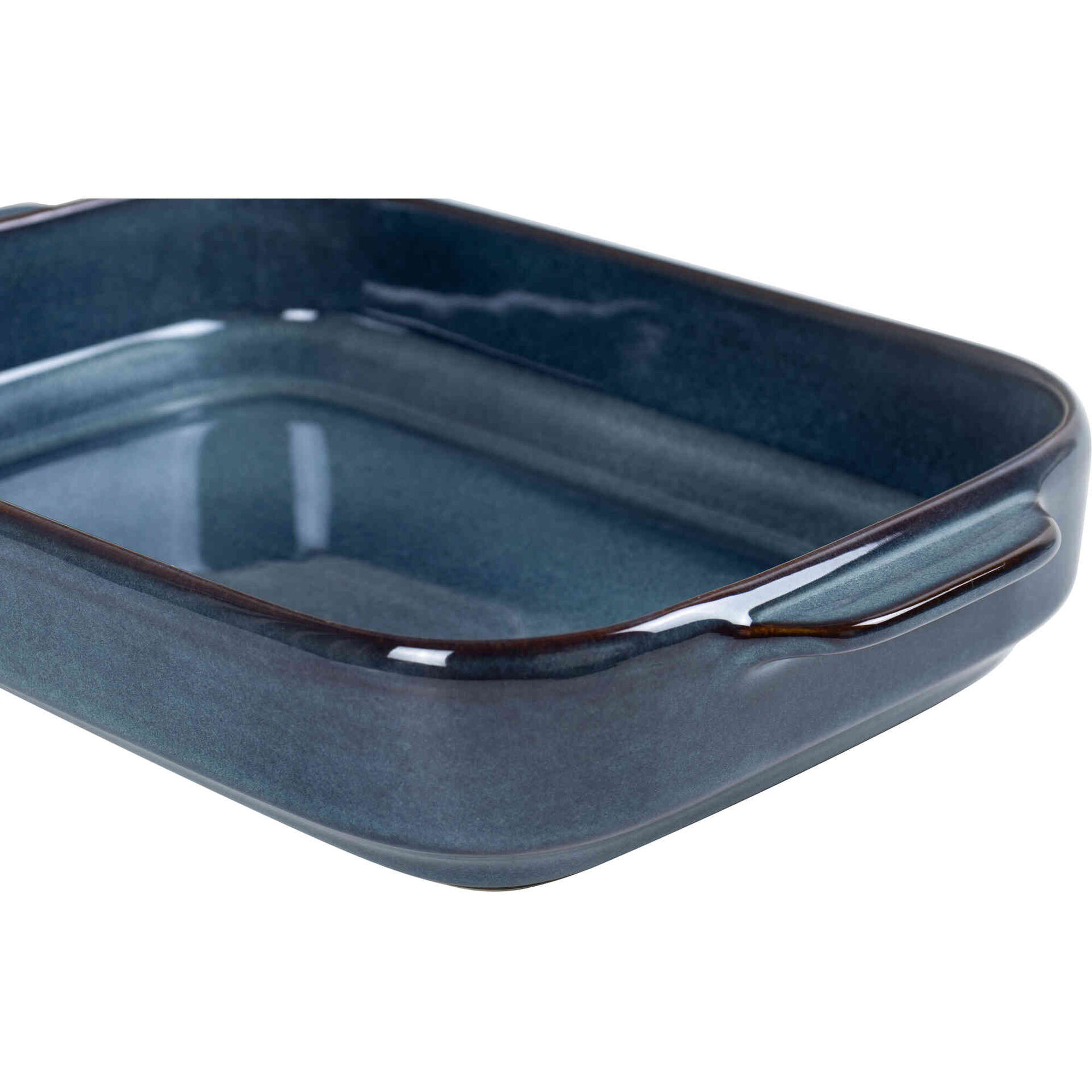 Assadeira Retangular Reativa 33x21cm Azul Kasa