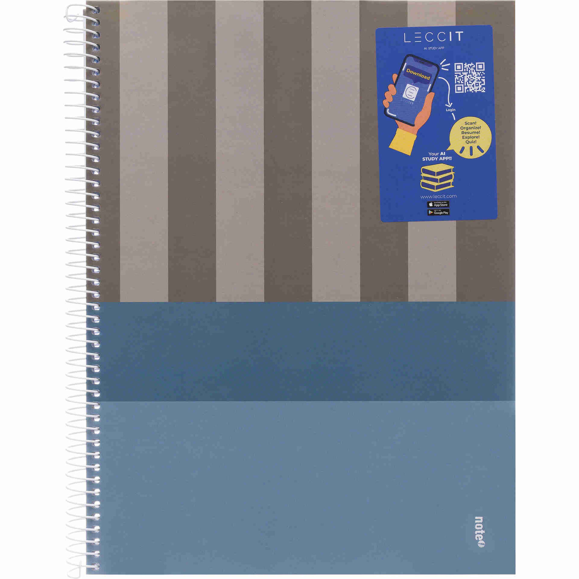 Caderno Note! Espiral Capa Dura A4 Quadriculado Dynamic para App Leccit  (v&aacute;rias cores)
