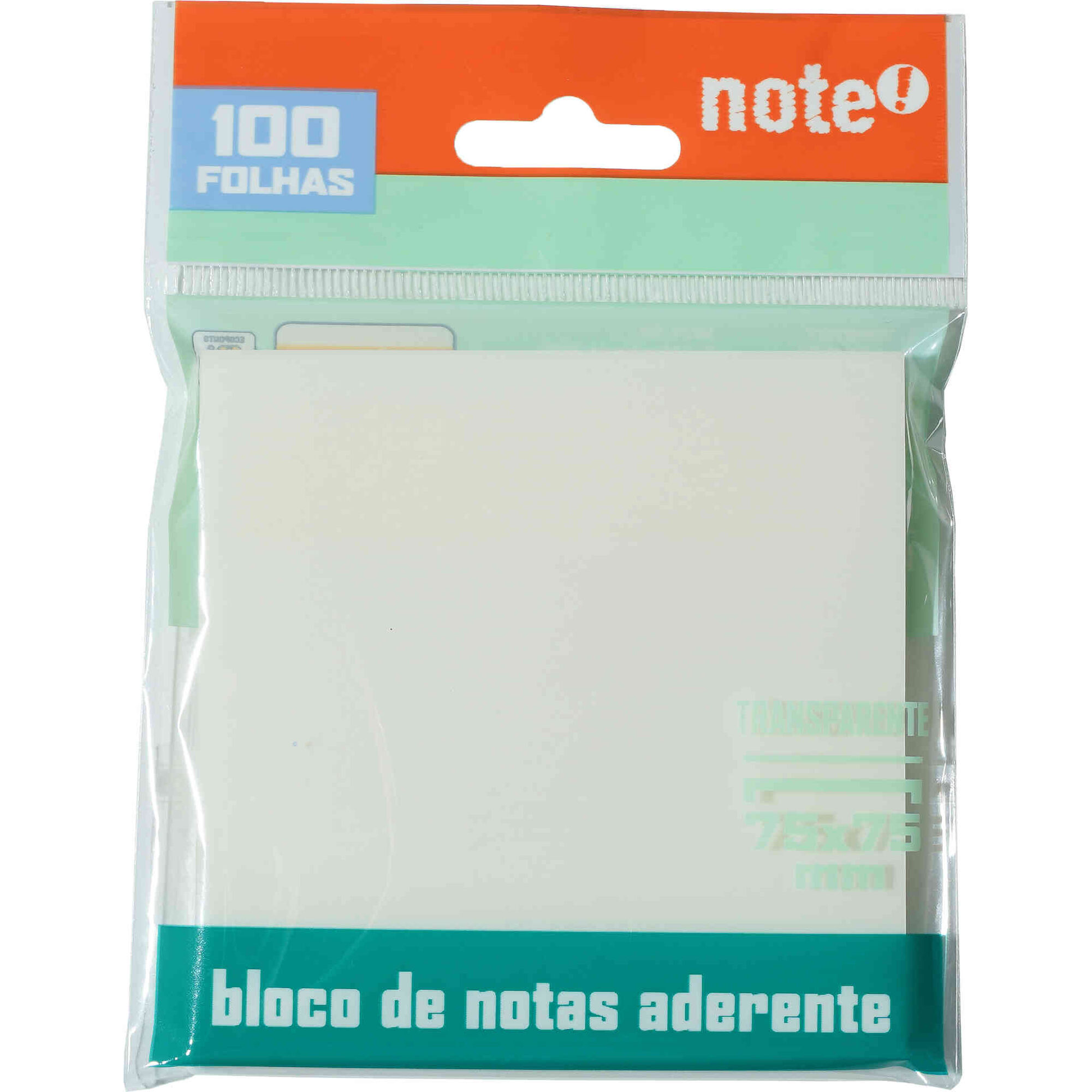 Bloco de Notas Aderentes 100 Folhas Transparente Note!