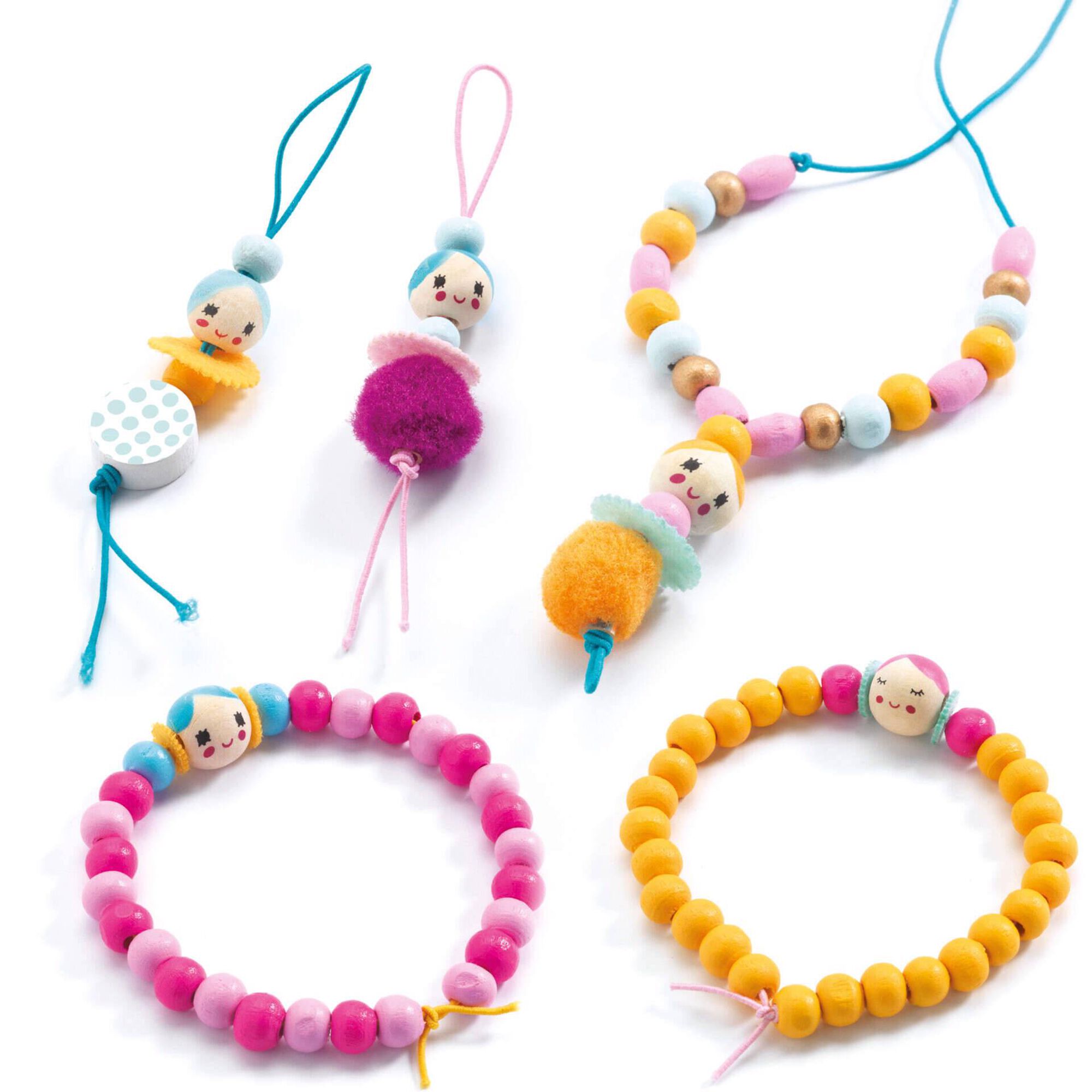 Djeco - Kit Missangas e Figuras Constr&oacute;i Pulseiras