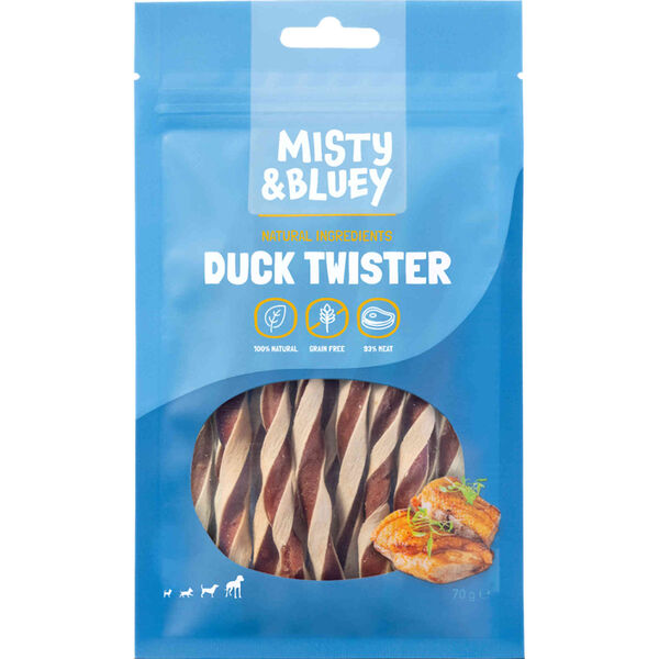 Snack para Cão Espirais Pato Misty & Bluey