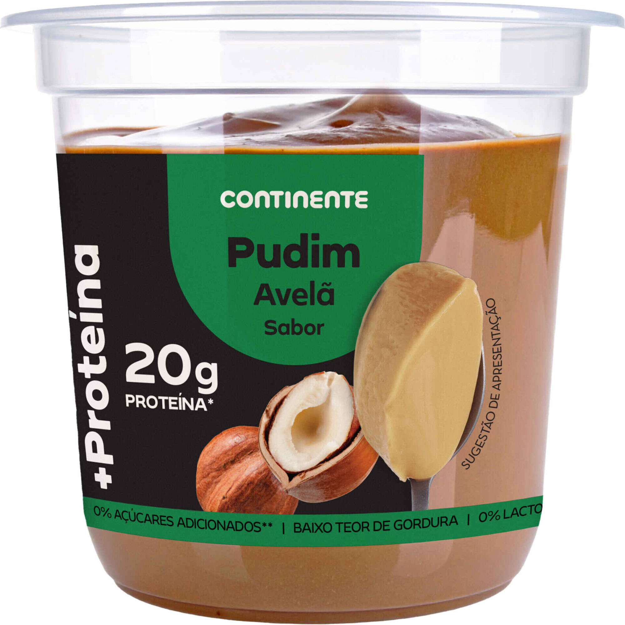 Pudim +Prote&iacute;na Avel&atilde; Continente