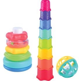 Pirâmide/Bola/Formas Empilhar 3 em 1
