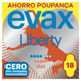Pensos Higiénicos Liberty Super com Abas Pensos Higiénicos Liberty Super com Abas