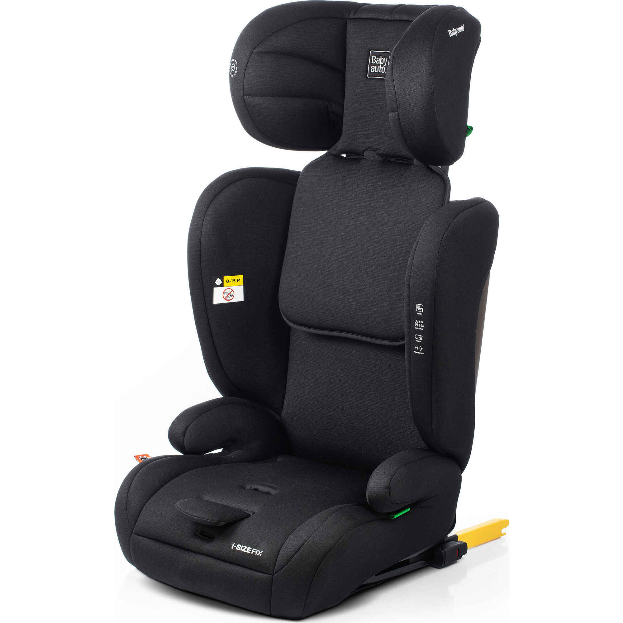 Cadeira Auto I-Size 76-150cm Isofix Preta Konar Babyauto