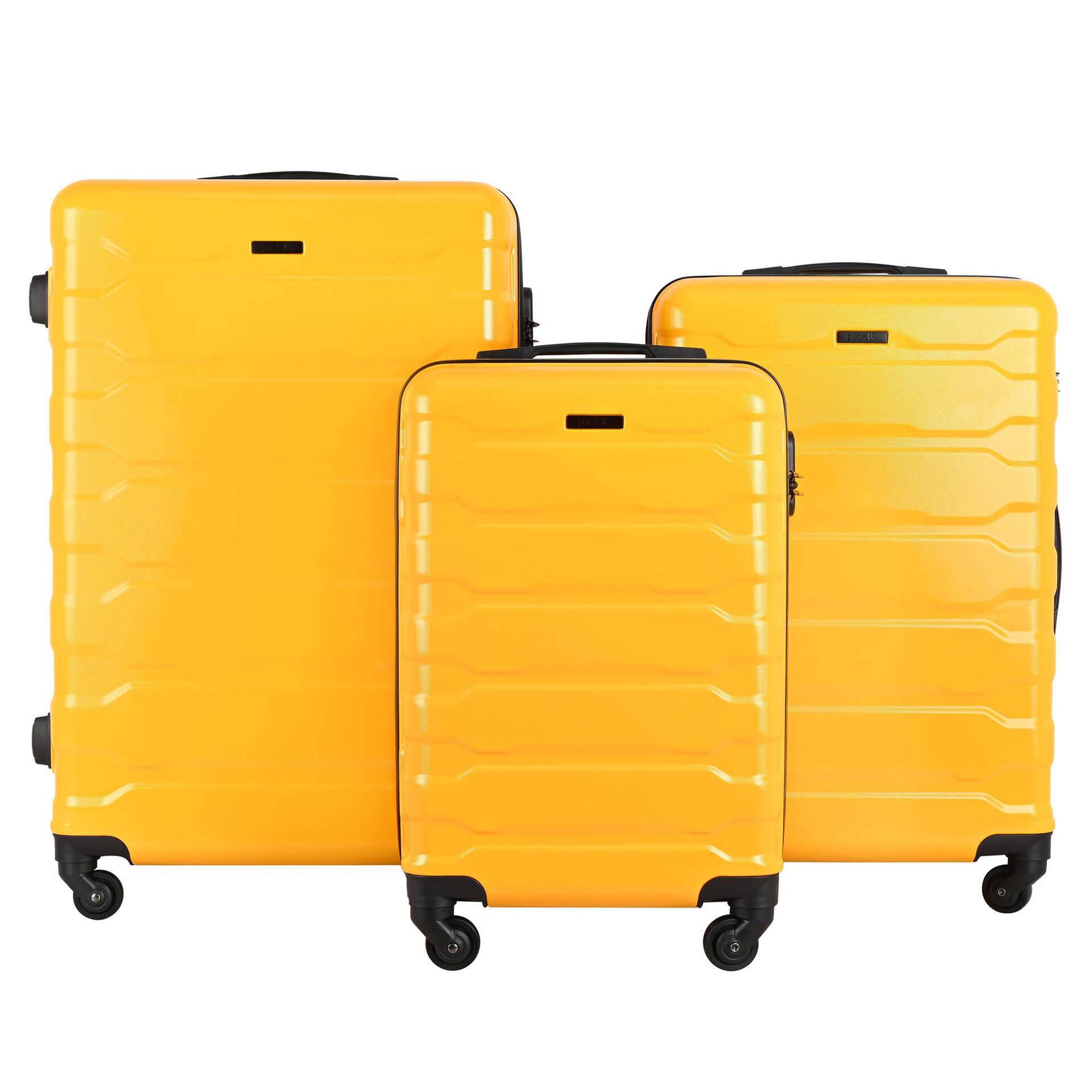 Mala de Viagem Média 4 Rodas Amarelo Santorini Mala de Viagem Média 4 Rodas Amarelo Santorini