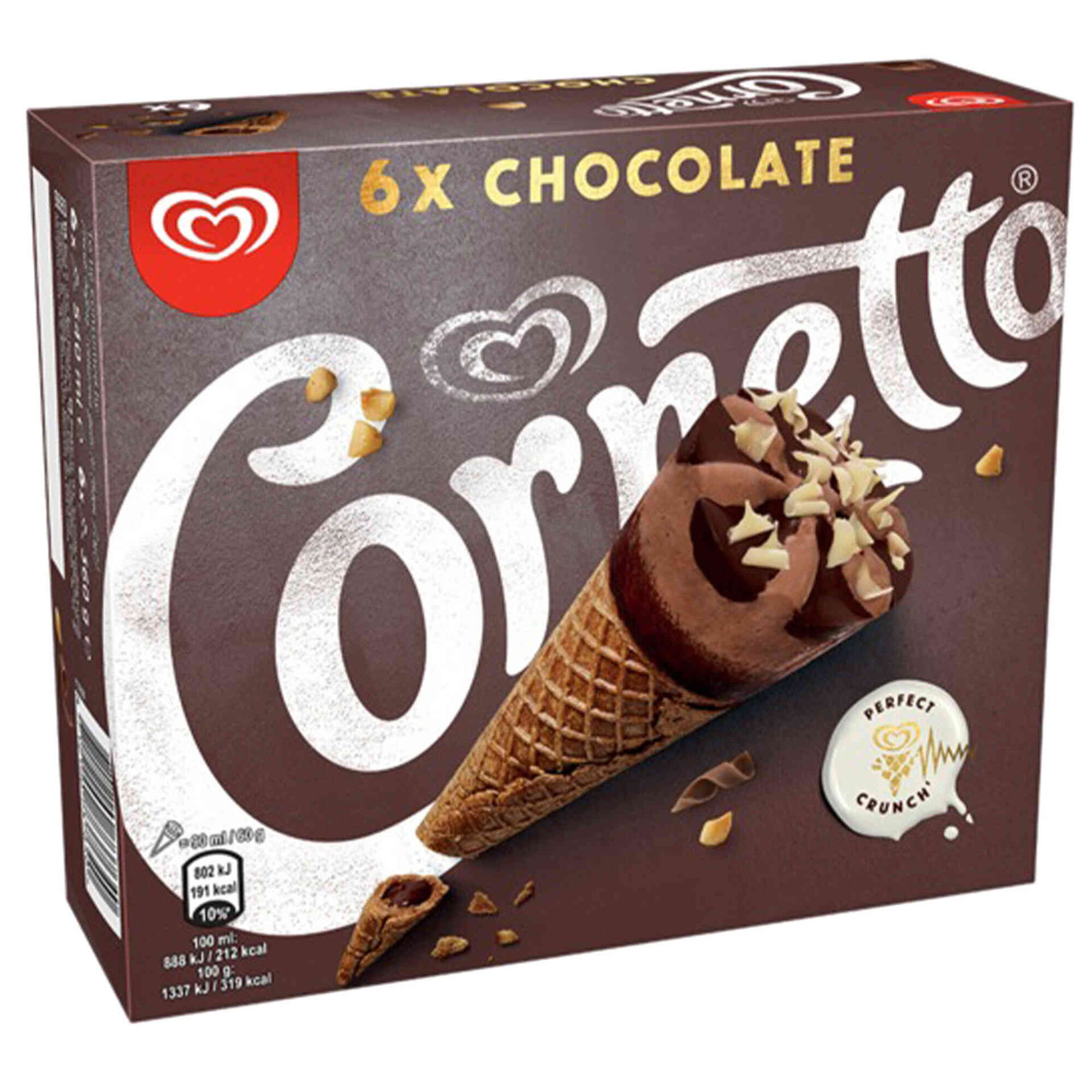 Gelado Cone Chocolate emb. 540 ml (6 un) Continente Online