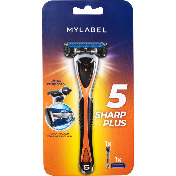 Máquina de Barbear 5 Sharp Plus MyLabel