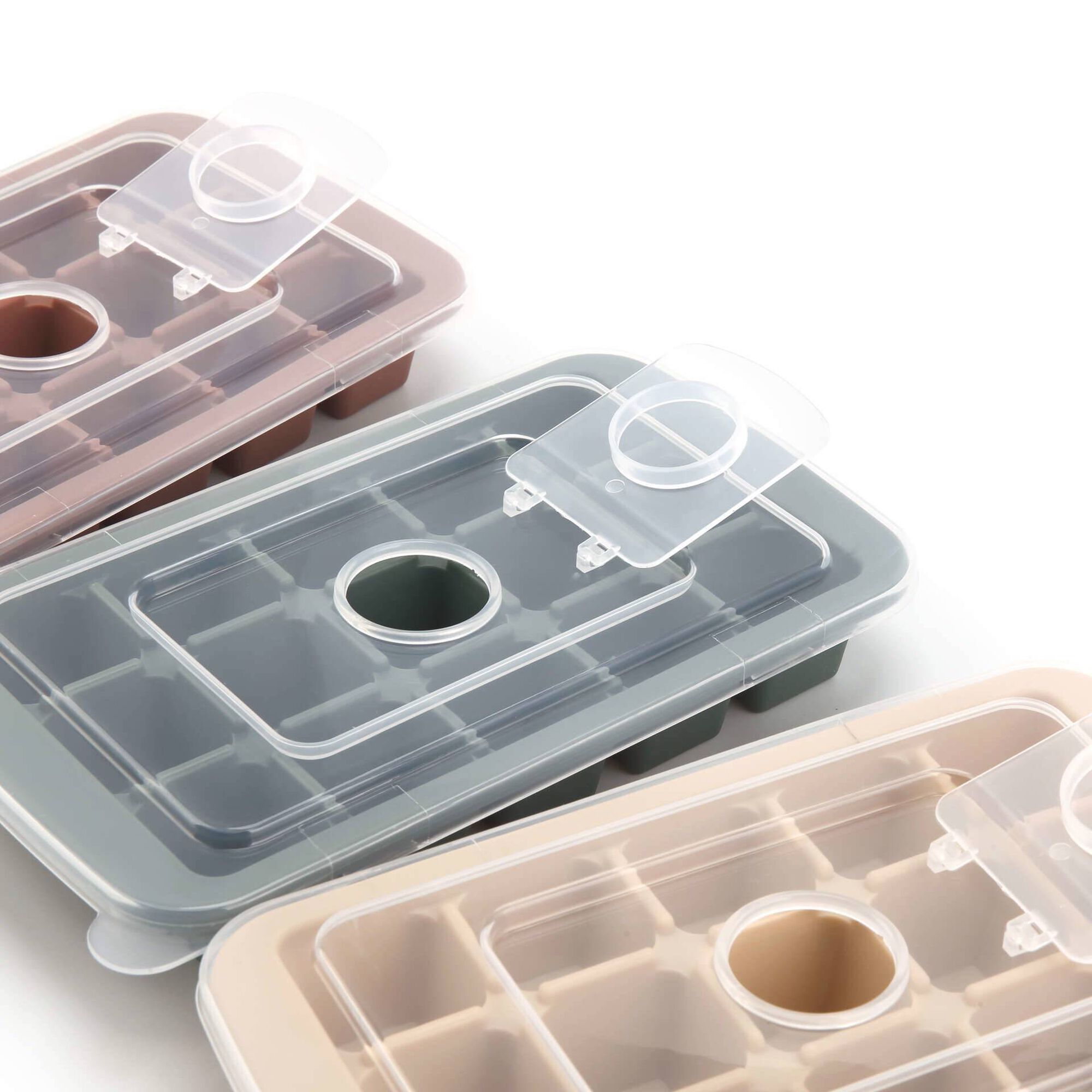 Cuvete Gelo com Tampa Silicone 15 Cubos 4 My Kitchen (v&aacute;rias cores) Kasa