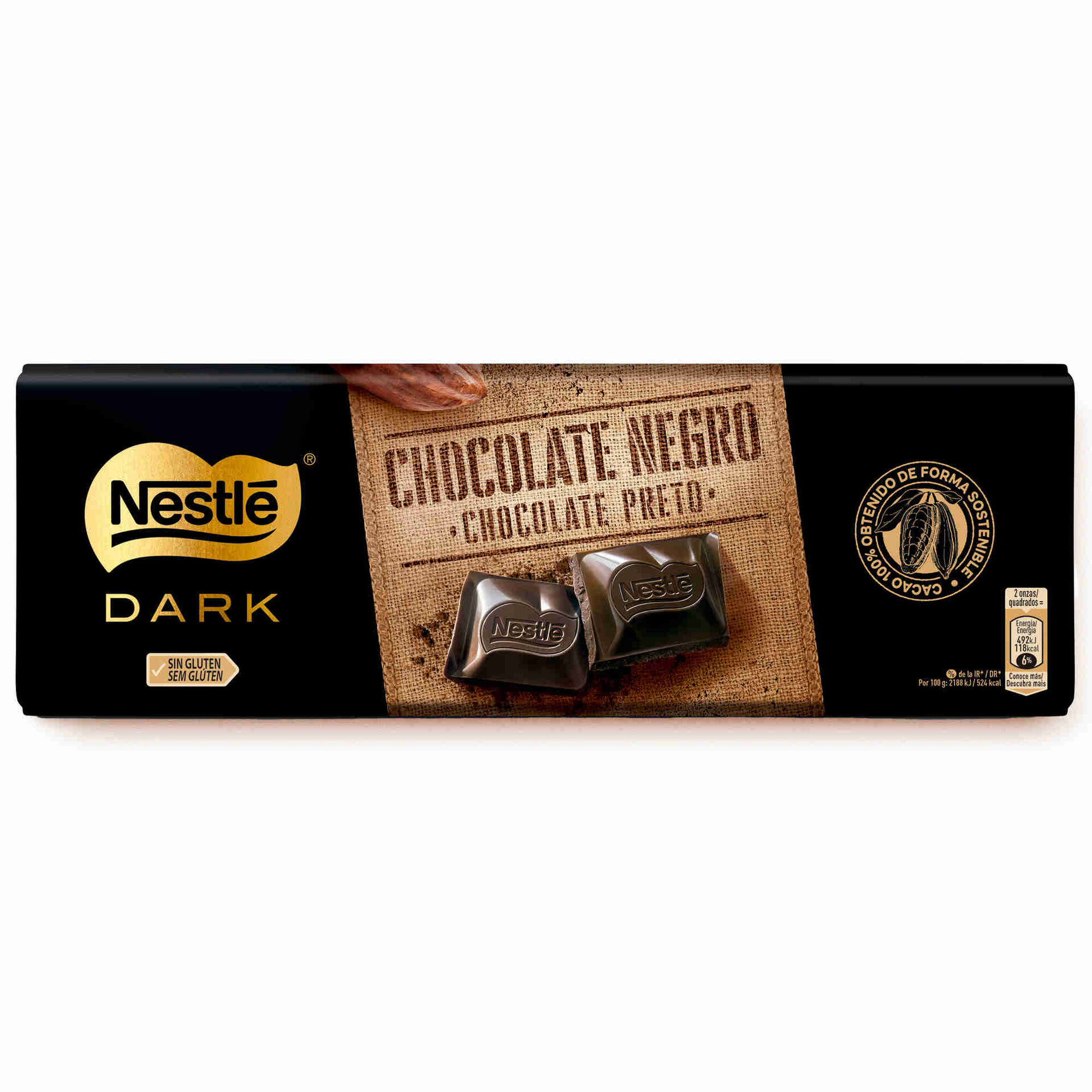 Tablete de Chocolate Negro sem Glúten Tablete de Chocolate Negro sem Glúten