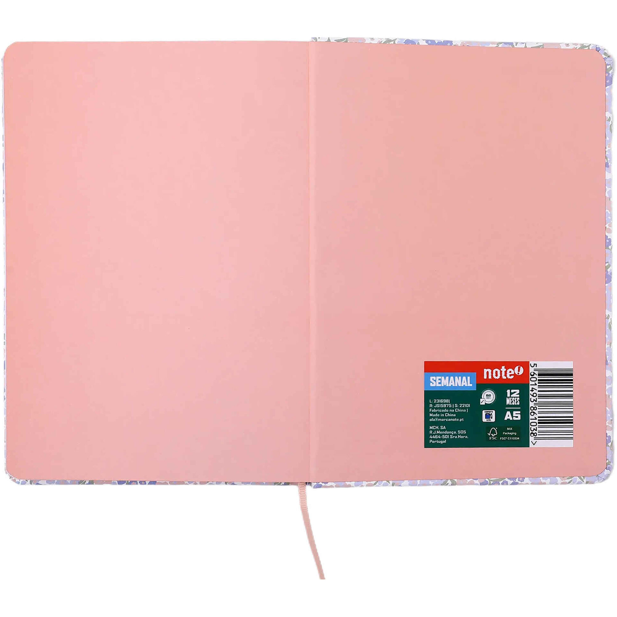 Agenda Semanal 2027 A5 Mini Flowers (v&aacute;rias cores) Note!