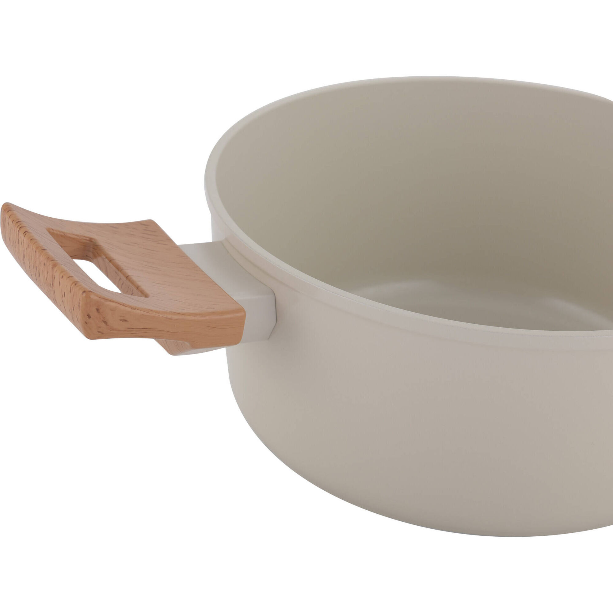 Conjunto Ca&ccedil;arola 20cm e Frigideira 24cm Bege Kasa