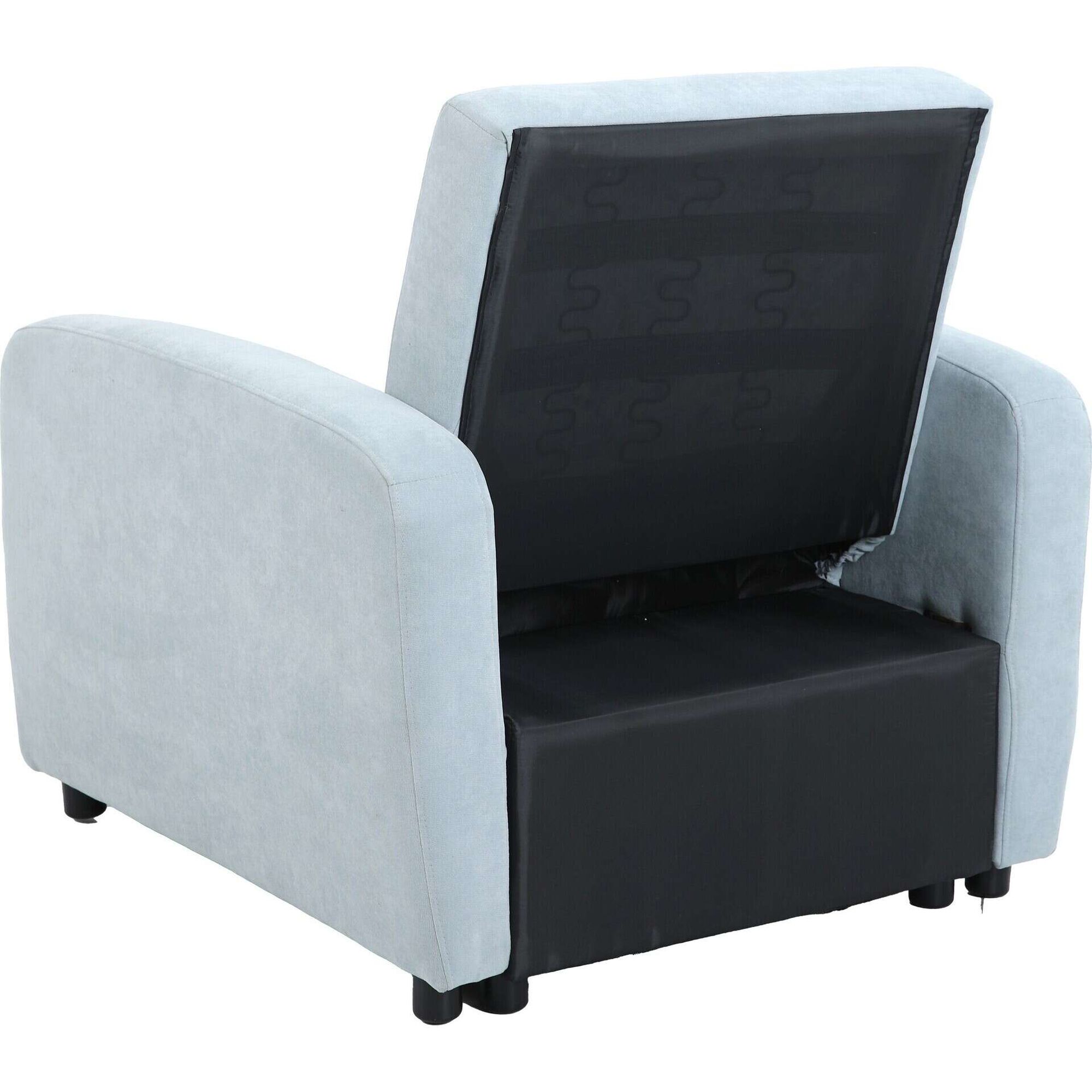 Poltrona Cama 4 em 1 Cinza