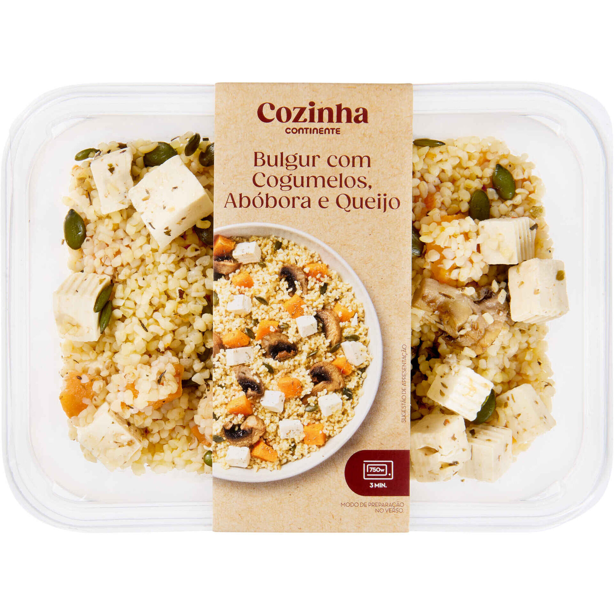 Bulgur com Cogumelos e Ab&oacute;bora Cozinha Continente