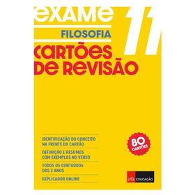 Cart&otilde;es de Revis&atilde;o Filosofia 11&ordm; Ano