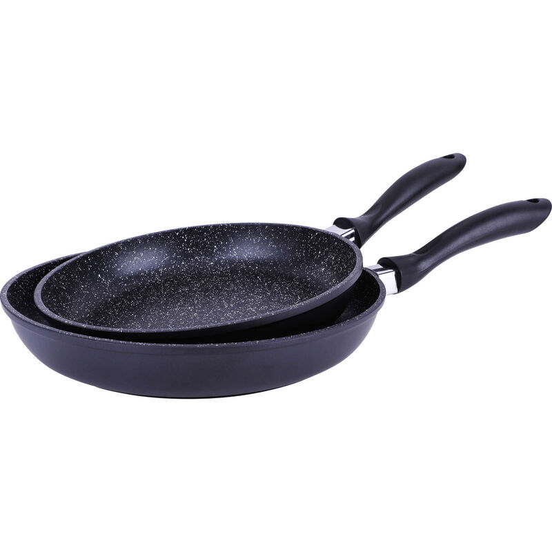 Conjunto 2 Frigideiras 24cm e 28cm Alumínio Fundido Antiaderente Classic Kasa