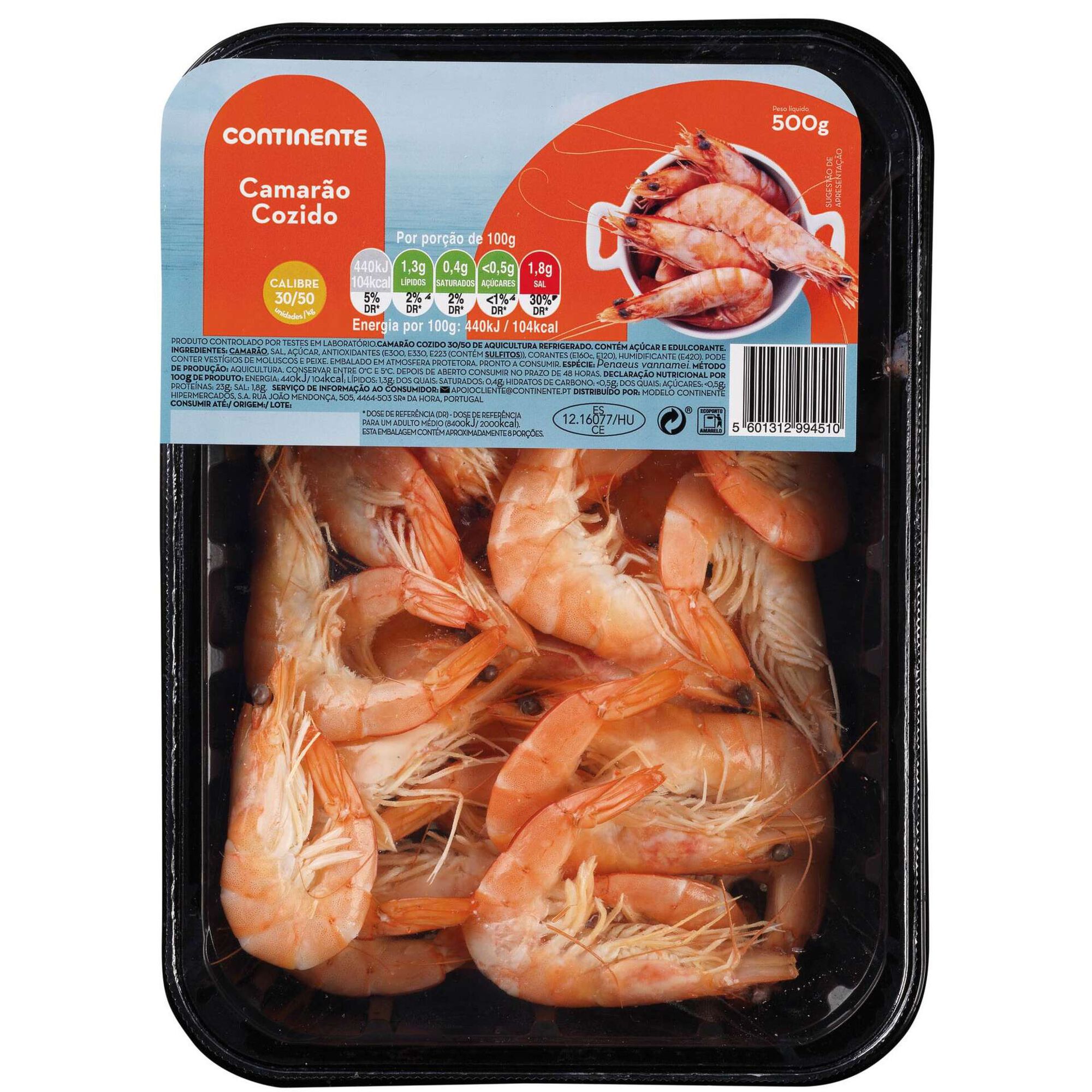 Camarão Cozido 30/50 Camarão Cozido 30/50