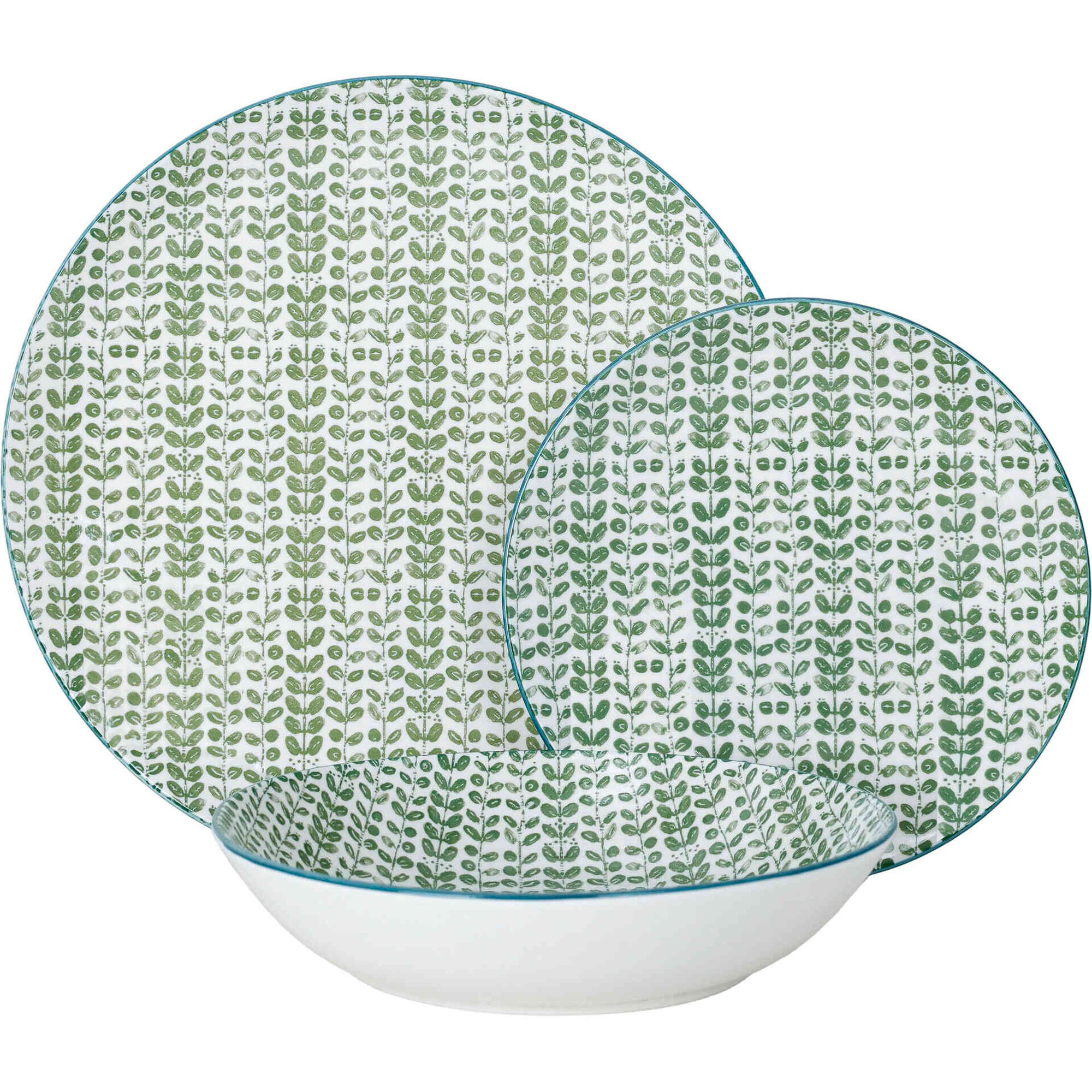 Servi&ccedil;o de Mesa 4 Pessoas Verde Amarante Kasa
